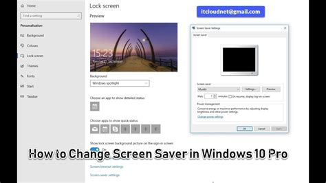 How To Change Screen Saver In Windows 10 Pro Youtube