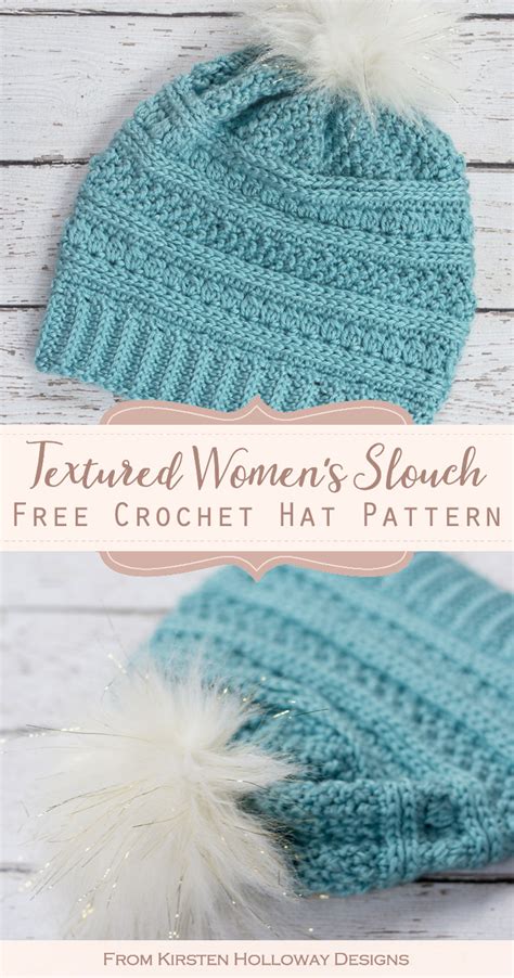 serendipity slouch {free crochet hat pattern for women} kirsten holloway designs crochet