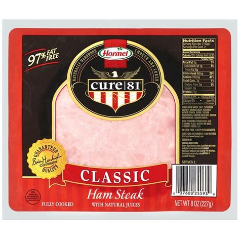 Hormel Cure 81 Classic Ham Steak 8 Oz Instacart