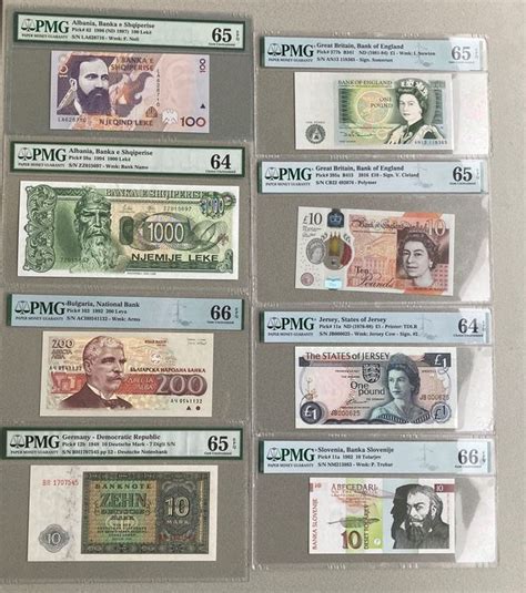 World 8 Banknotes All Graded By Pmg Various Dates Catawiki