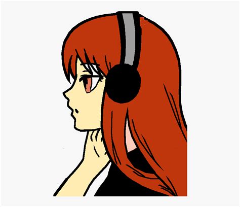 Anime Girl Girl Listening To Music Drawing Easy