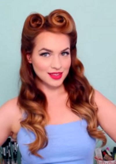 Check Out These Easy Pin Up Hairstyles For A Vintage Look Cabelo Pin