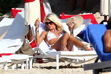 Victoria Silvstedt Showing Off Her Bikini Body In St Barts Porn