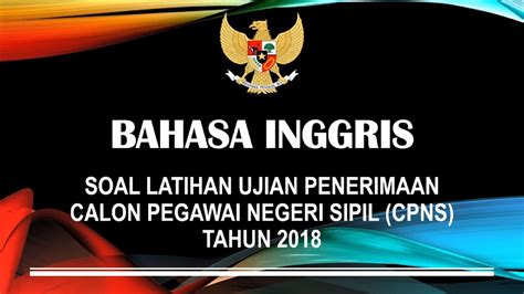 Sebutkan akibat yang ditimbulkan jika suatu masyarakat tidak mentaati hukum! Soal Latihan Tes CPNS Tahun 2018 Bahasa Inggris - YouTube