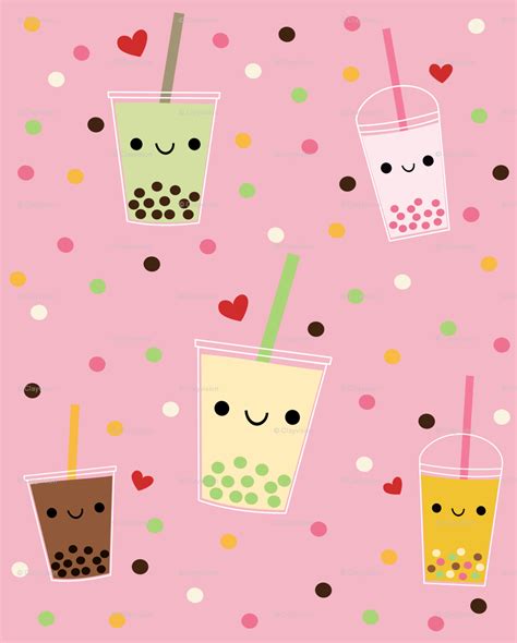 Cute Boba Tea Wallpapers Wallpaper Cave