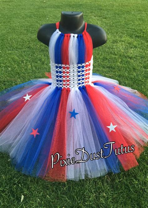 Perfect independece day outfit ideas for toddlers. 4th of July Tutu Dress, the middle part of the dress is a ...