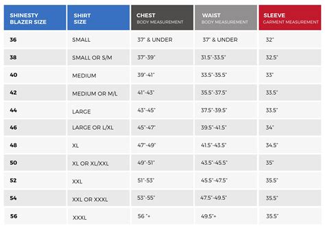 Men S Suits Size Chart Men S Size Guide How To Measure Your Body Gambaran