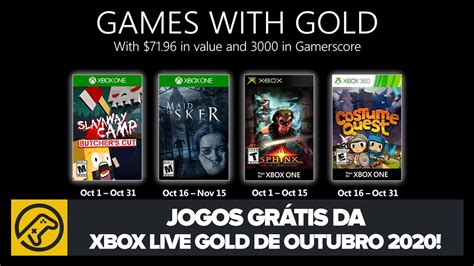 Dica Jogos GrÁtis Da Xbox Live Gold De Outubro 2020 Youtube