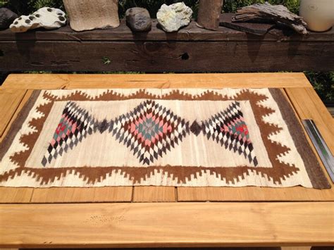 Hand Woven Wool Rug Vintage Wool Textile Art Native American Etsy