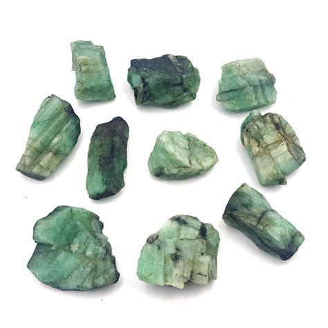 Rough Raw Emeralds 2 25cm Over 80 Natural Healing Crystals Healing