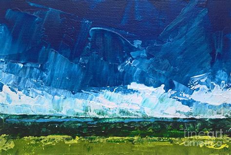 Blue Horizon Painting By Lisa Dionne Fine Art America