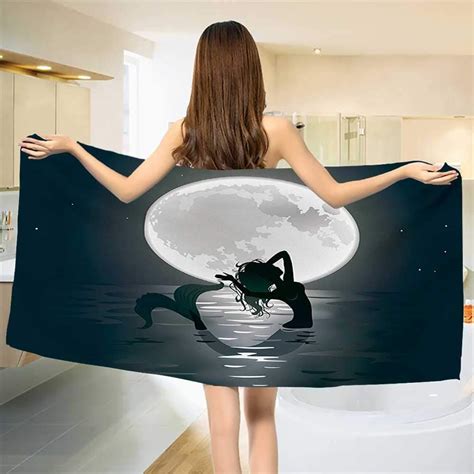 Chaneyhouse Unterwasser Handtuch Illustration Eine Meerjungfrau Und