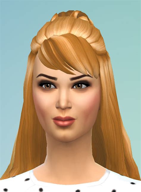 Birkschessimsblog Halfup With Bun Sims 4 Downloads