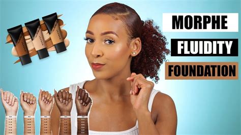 morphe fluidity foundation first impression review youtube