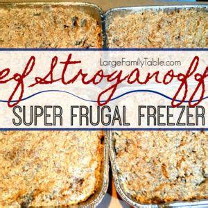 Beef stroganoff from deep south dish blog. Beef Stroganoff Freezer Meal Recipe - Large Family Table