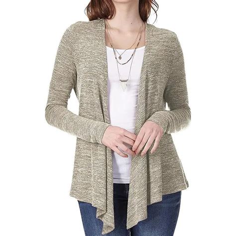 Casual Women Cardigan Sweaters Long Sleeve Irregular Hem Autumn Knitted
