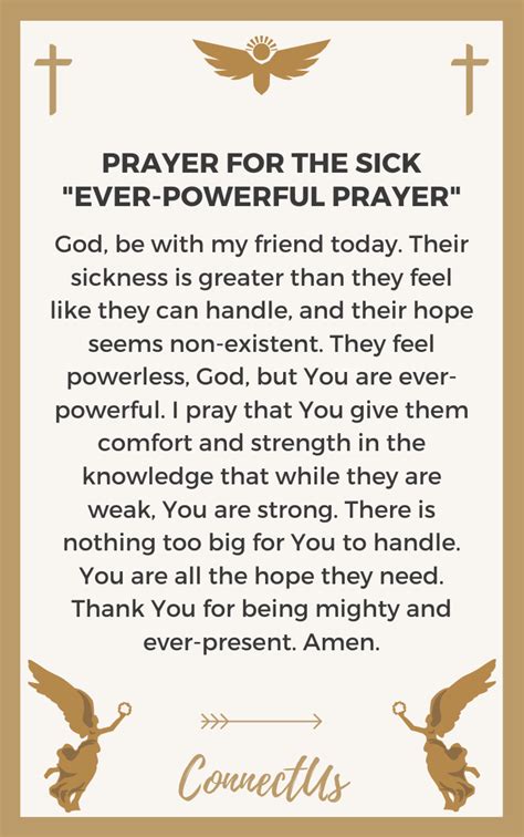 24 Encouraging Prayers For A Sick Friend Connectus