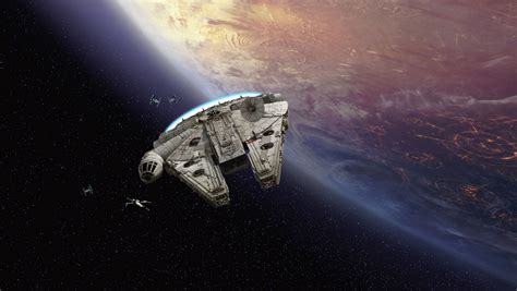 Millenium Falcon Space Ship Star Wars 3d Model In Fantasy B63