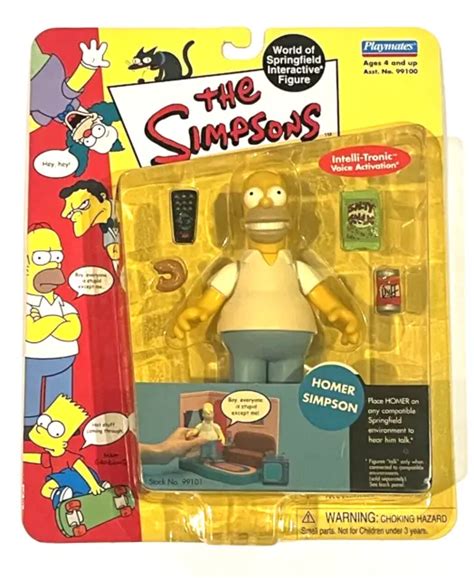 The Simpsons World Of Springfield Homer Simpson Action Figure Playmates New 3995 Picclick