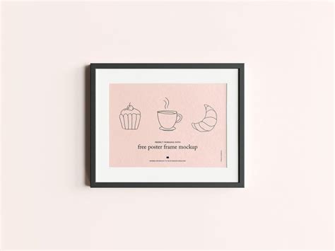 Download Free Horizontal Poster Frame Mockup | Free Mockup