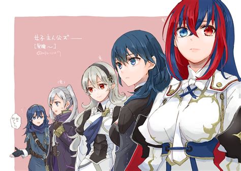 Safebooru 5girls Alear Fire Emblem Alear Fire Emblem Female Armor Bangs Blue Eyes Blue