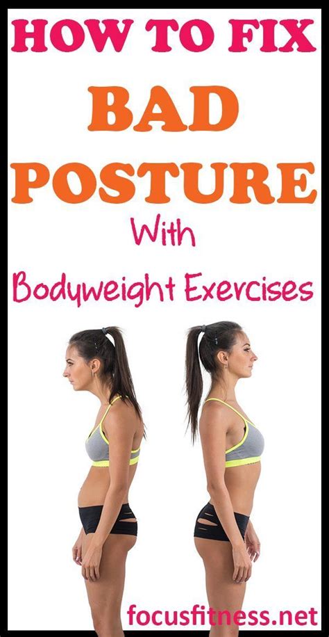 Not only does it improve your health, it also makes you look better, feel better learn to take your own blood pressure at home. How To Fix Bad Posture With Bodyweight Exercises - Focus ...