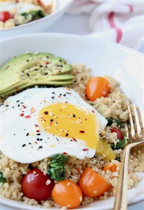 10 Minute Savory Quinoa Breakfast Bowl Bowls Are The New Plates