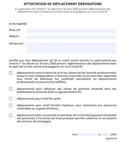 Les différents scénarios étudiés par le gouvernement. Covid-19: Où obtenir l'attestation de déplacement pour sortir de chez vous? - Direct FM