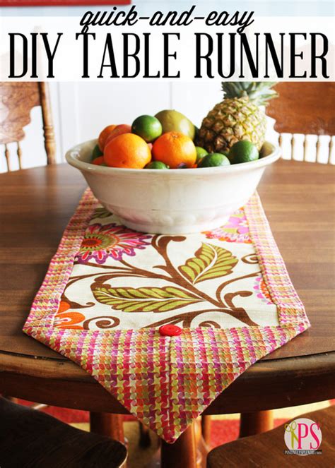Quick And Easy Diy Table Runner Positively Splendid Crafts Sewing