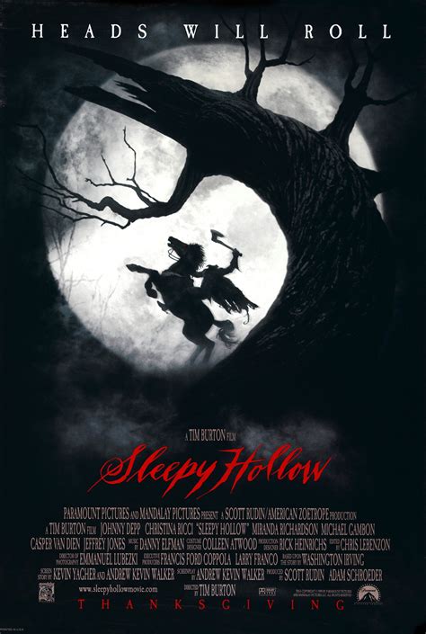 Sleepy Hollow 1999 Original Movie Poster Art Of The Movies