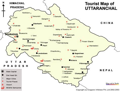Map Uttaranchal Joshimathmap Of Joshimath Uttarakhandjoshimath Hotels