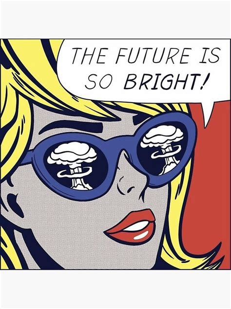 Roy Lichtenstein The Futures So Bright Sticker For Sale By
