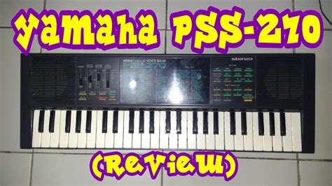 Mini Keyboard Yamaha Pss 270 Review Youtube