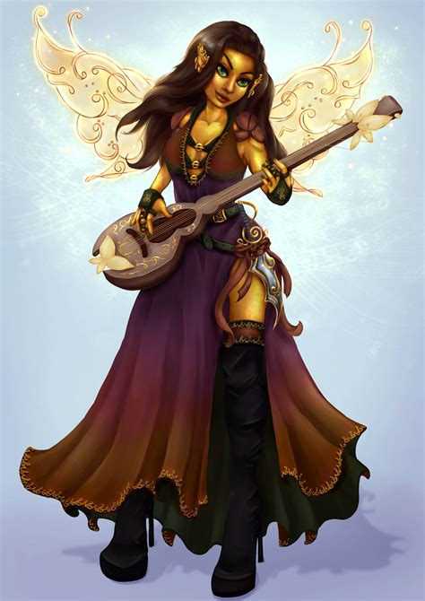 Artstation Dnd Commissioned Piece Fairy Bard