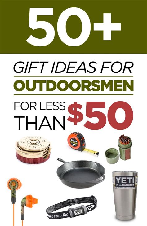 Here are the ultimate gift ideas that are really popular with outdoorsy guys. Pin on Gifts Under $50