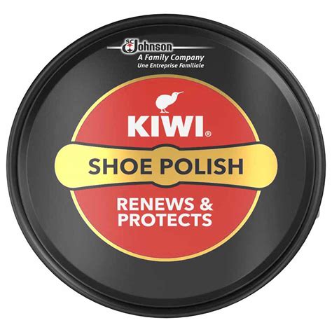 kiwi black shoe polish 100ml wilko