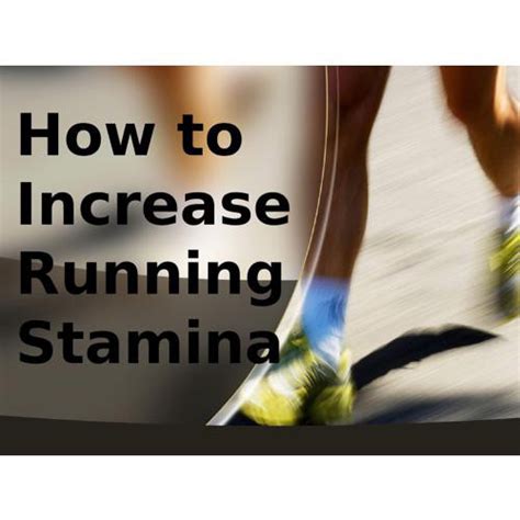 How To Increase Running Stamina