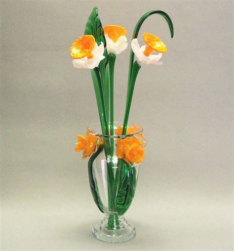 Murano italian art blown glass flower violet made in italy. MuranoArtGlass.us - a FranklinMall.com site featuring ...