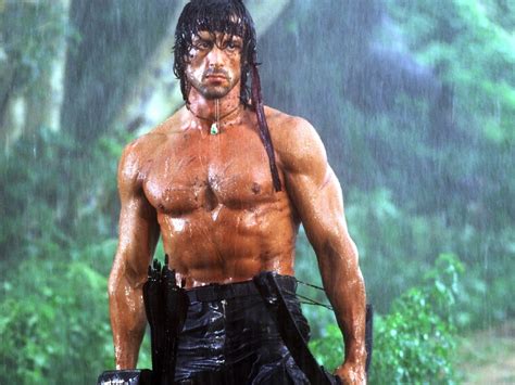 Stallone's trainer says the rocky & rambo workout routines never really changed much from movie to movie. RAMBO: LAST BLOOD (2015) ... SYLVESTER STALLONE is JOHN ...