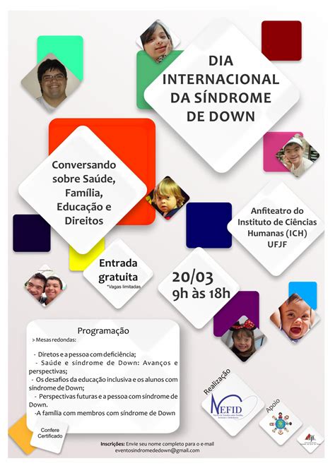 Projeto Promove Evento Em Comemora O Ao Dia Internacional Da S Ndrome De Down Na Pr Xima Sexta