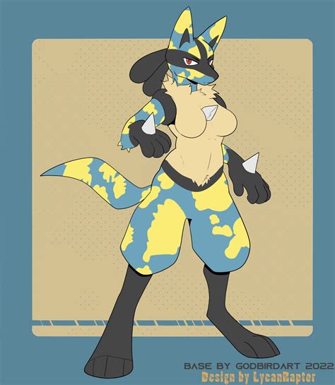 female lucario for sam dragon hatake by lycanraptor on deviantart