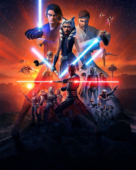 Star Wars Clone Wars Final Season Textless Poster 2020 Not Just