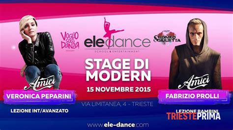 Del resto per la coreografa e maestà di amici non sarebbe la prima volta, visto che in passato è stata già sposata con fabrizio prolli, padre dei suoi due figli daniele e olivia. Ele Dance, stage con la coppia di "Amici" Veronica ...