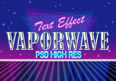 Vaporwave Text Effect Psd Free Photoshop Brushes At Brusheezy