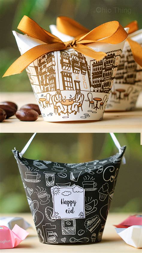 Simply because eid gifts for sisters, best eid gift for wife and eid presents for other women please to the core if they feature their name! عيديات أنيقة بأكواب ورقية - عيد سعيد - Eid Favors Ideas ...