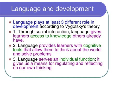 Ppt Vygotsky S Theory Of Cognitive Development Sociocultural Powerpoint Presentation Id