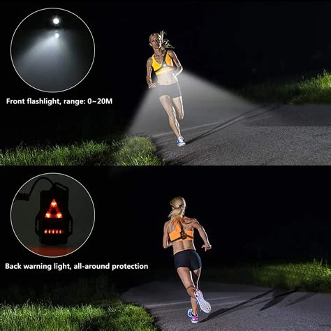 Super Bright Waterproof Night Running Light Safety Jogging Led Chest