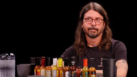 Dave Grohl Plays With Different Kind Of Drumsticks On Hot Ones