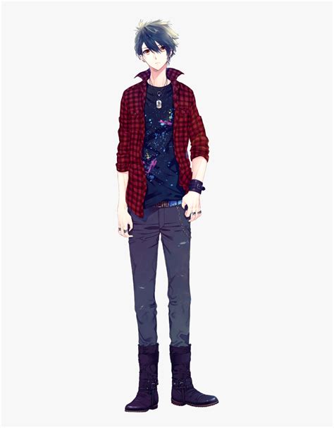 Anime Guy With Black Hair Full Body Hd Png Download Transparent Png