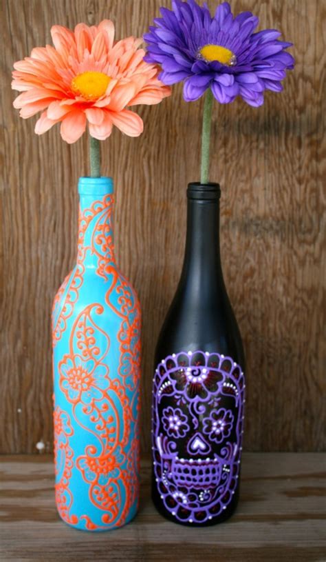 Paint a pansy or two and turn recycled jars into works of art. 42 Beautiful Glass Painting Ideas and Designs for Beginners
